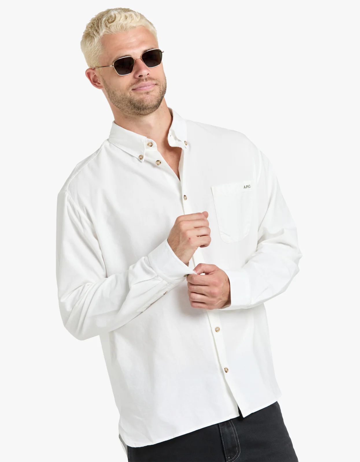 Mateo Logo Shirt - AAC Off White - Image 3