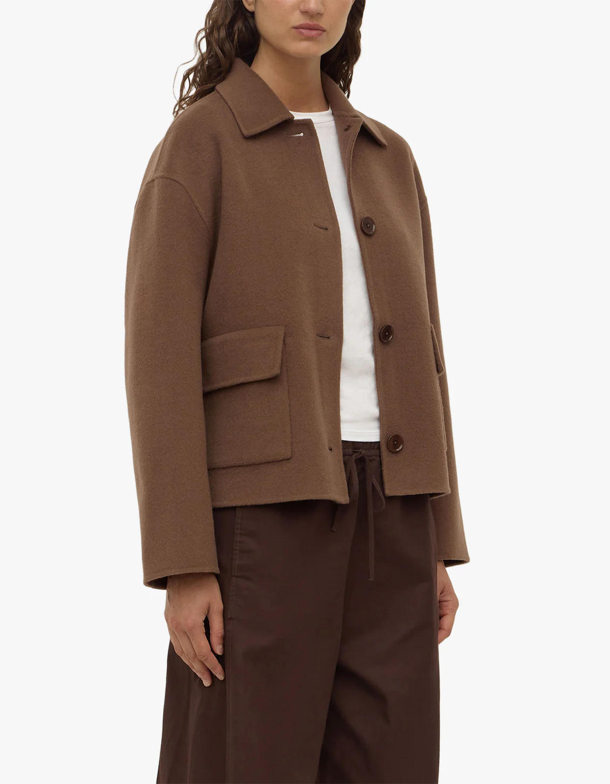 Mya Wool Jacket - Milk Choc - Image 6