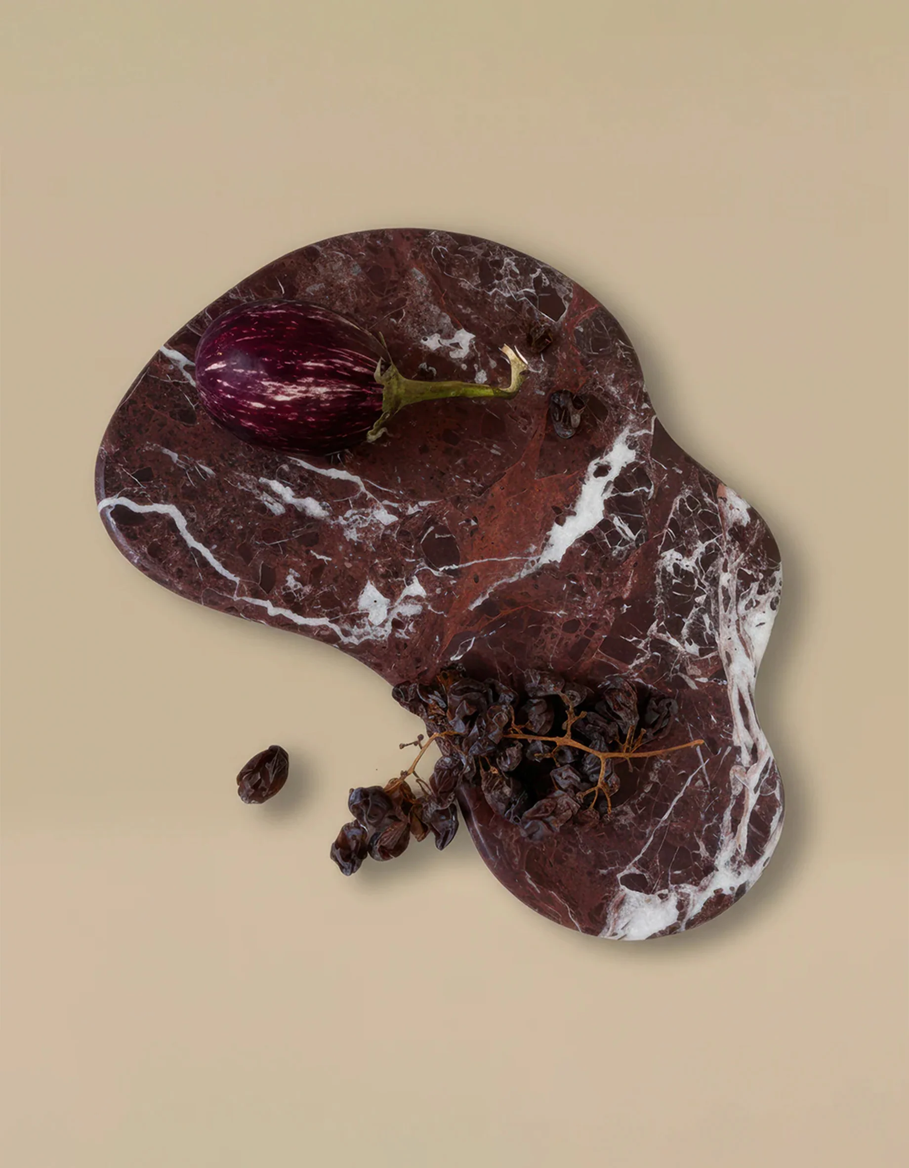 Oasis Marble Serving Platter - Rosso Levanto - Image 6