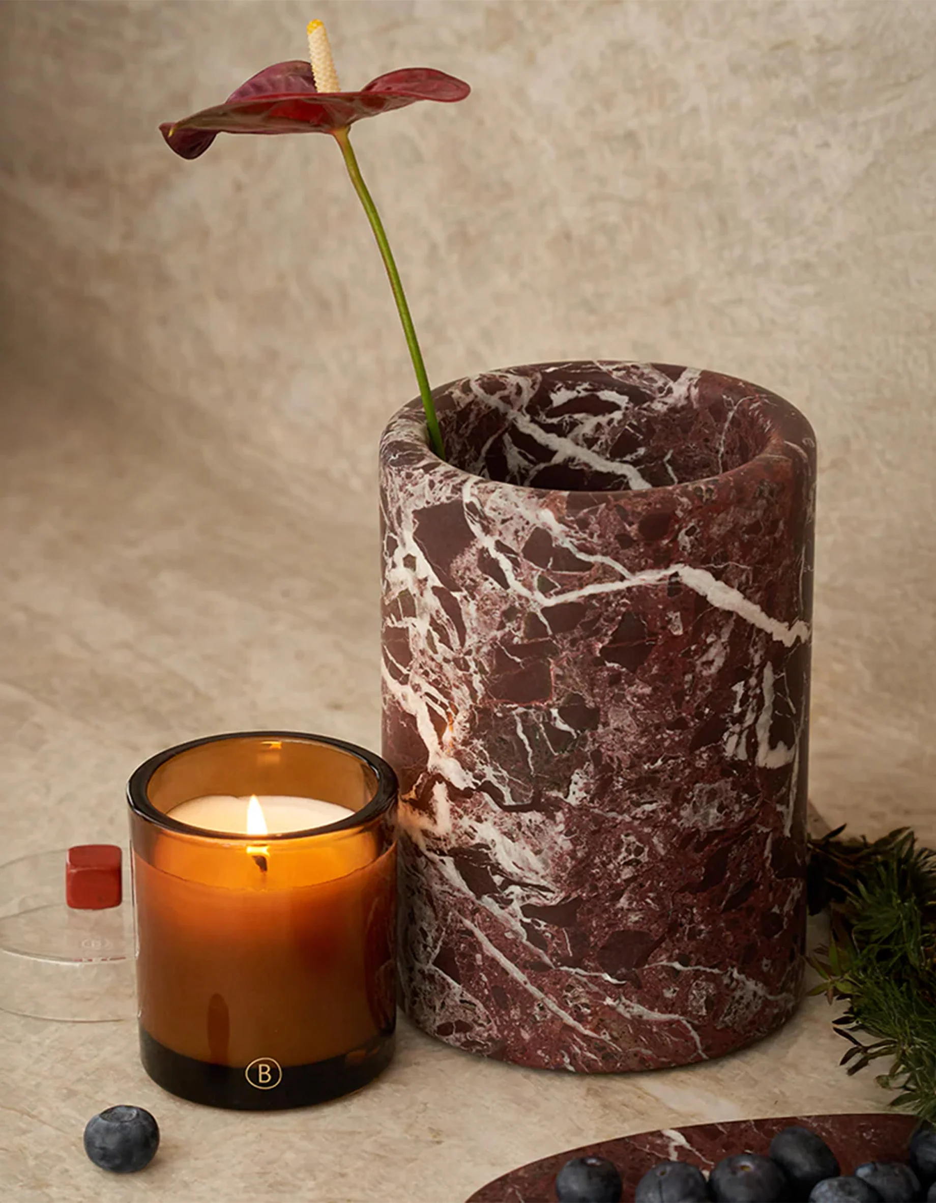 Oasis Wine & Champagne Marble Cooler - Rosso Levanto - Image 4