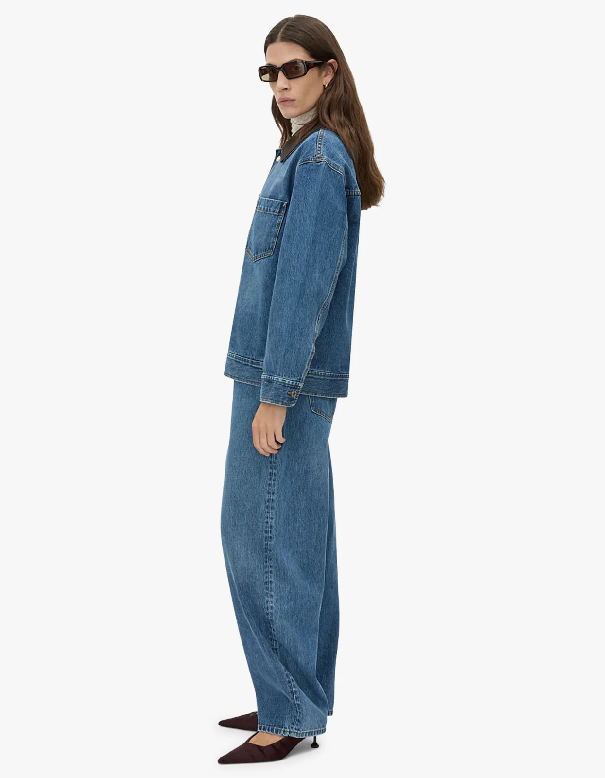 Alonzo Denim Jacket - Dark Classic Blue - Image 5