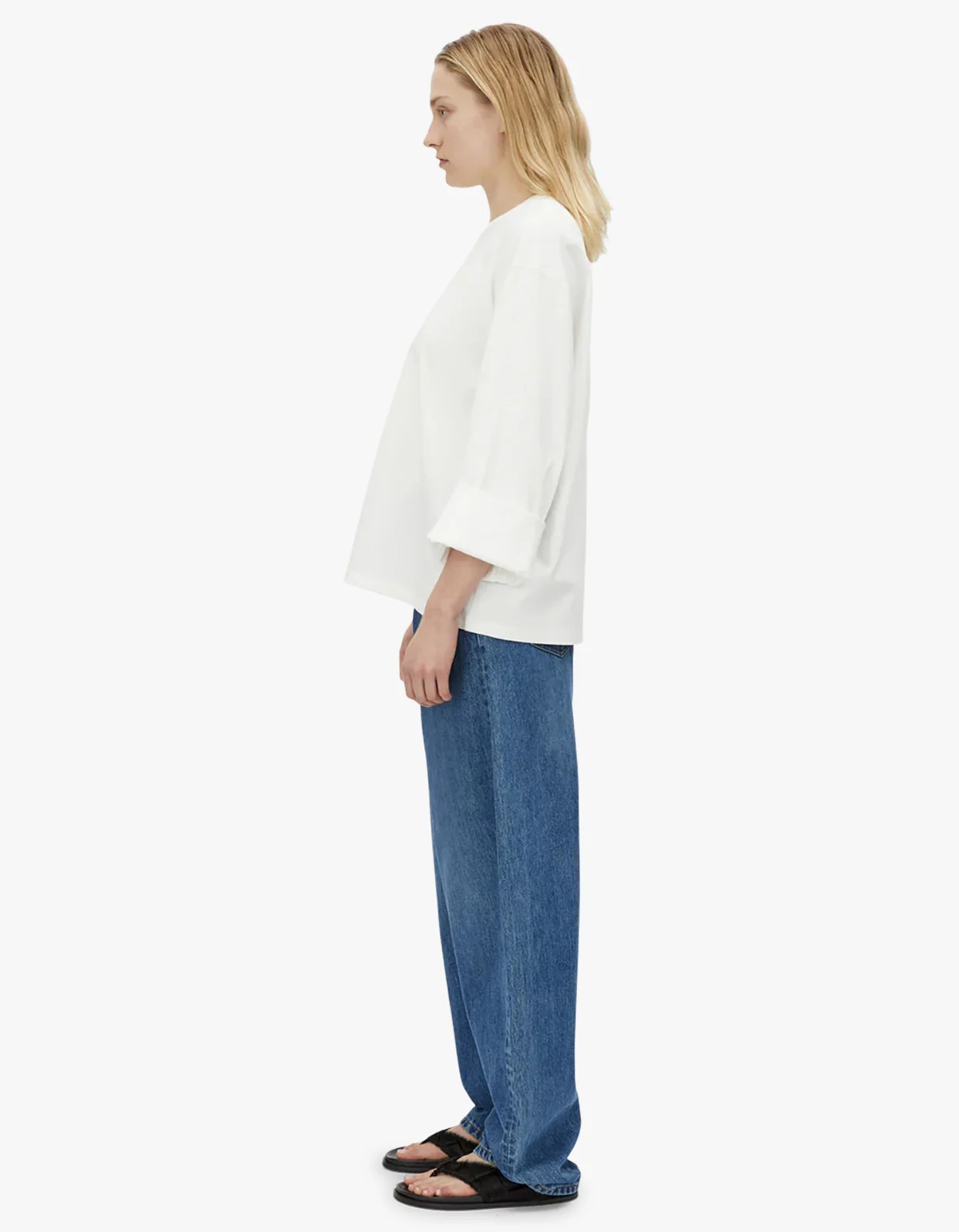 Peretti Long Sleeve Tee - Soft White - Image 3