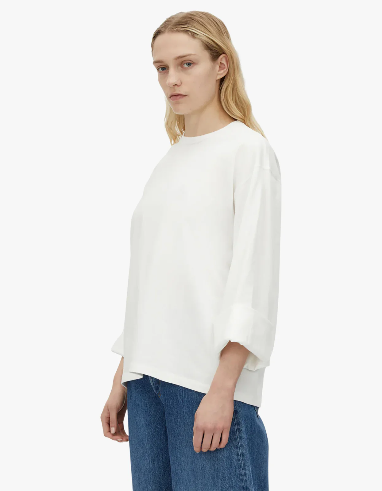 Peretti Long Sleeve Tee - Soft White - Image 4