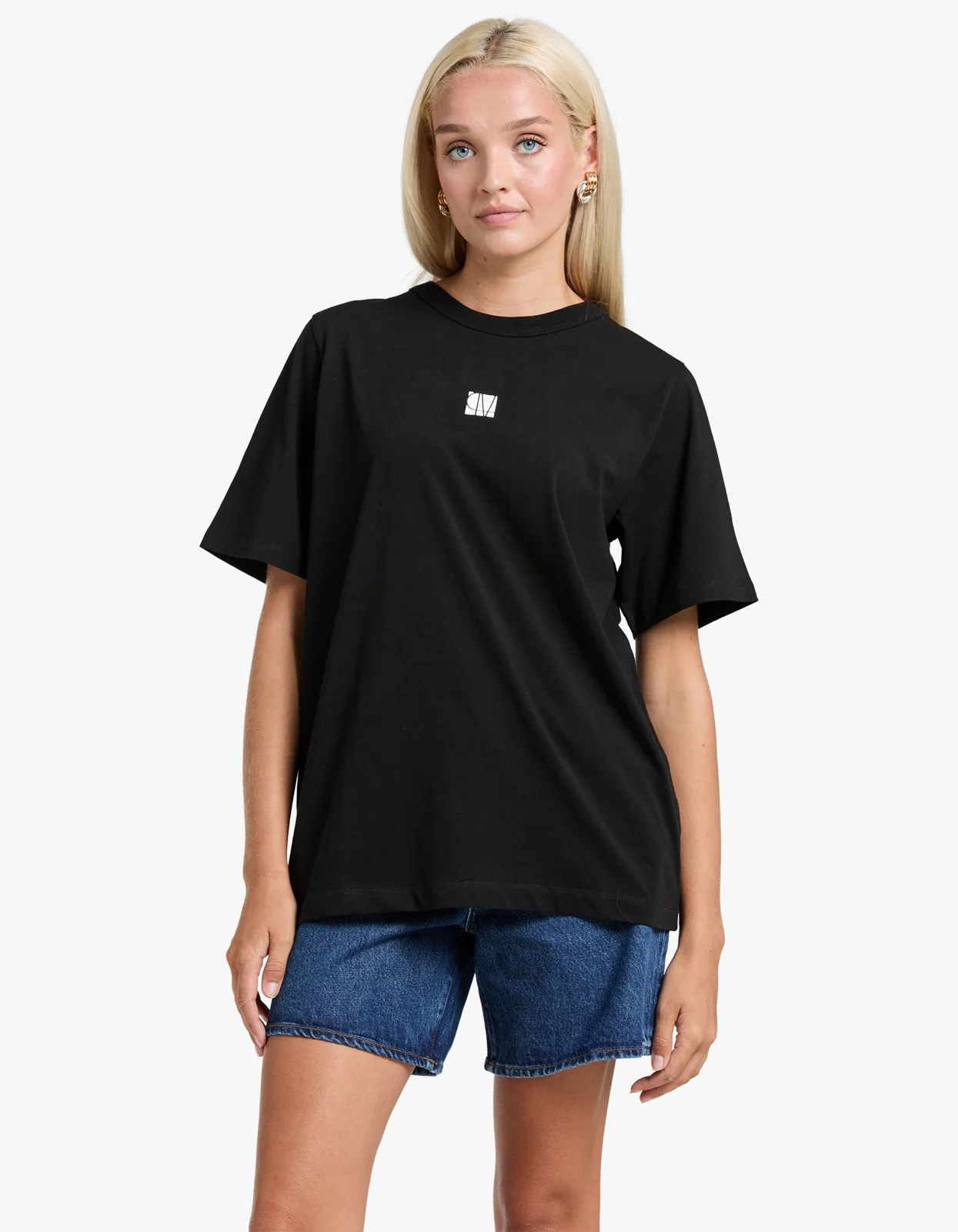 Whitley Tee - Black/White - Image 3