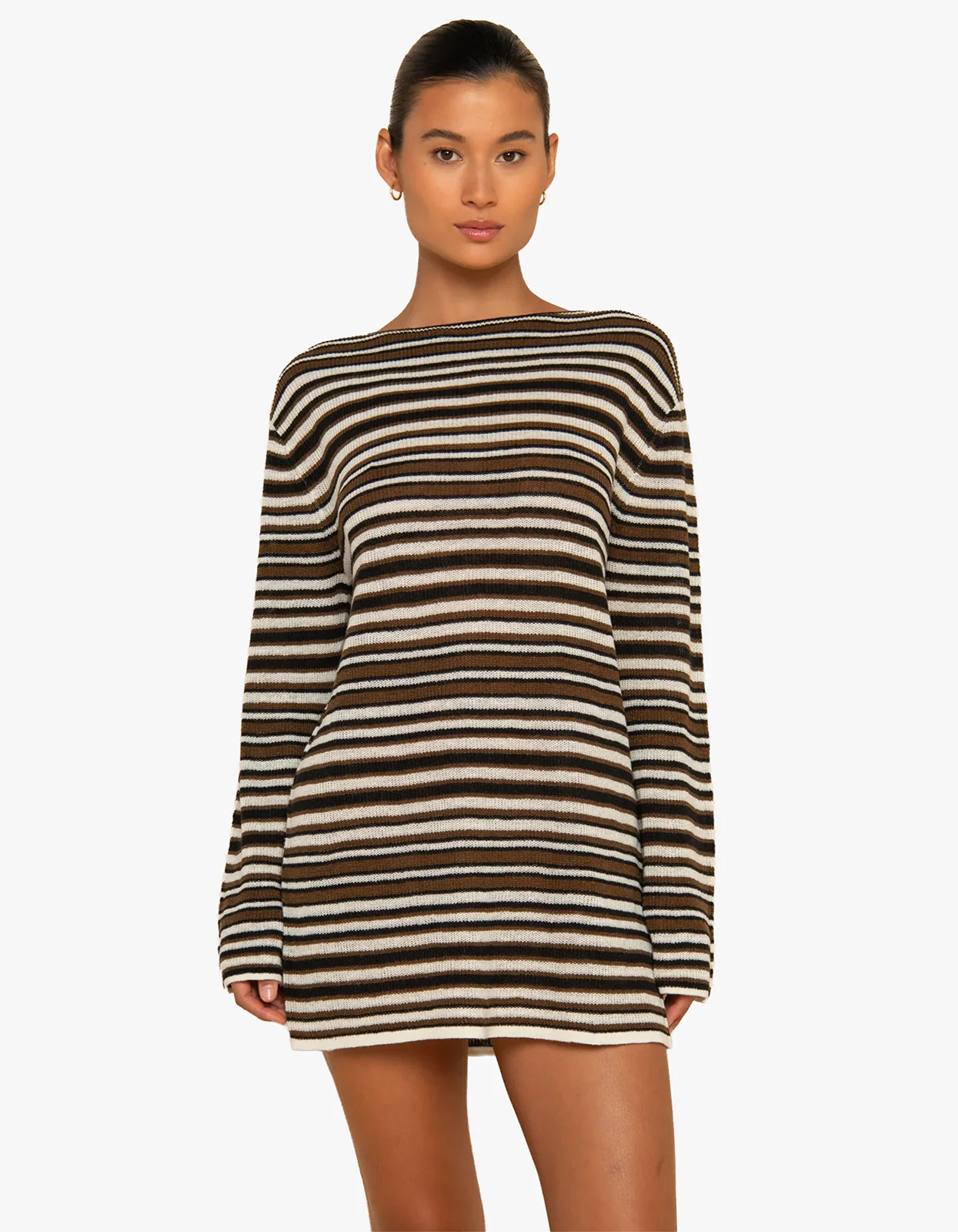 Aura Mini Dress - Desert Stripe - Image 3