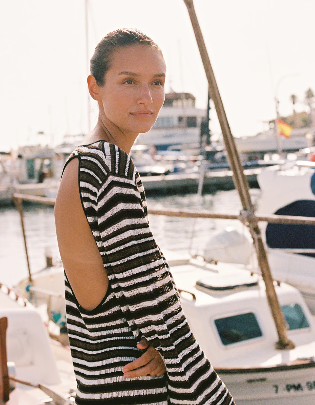Aura Mini Dress - Desert Stripe - Image 6