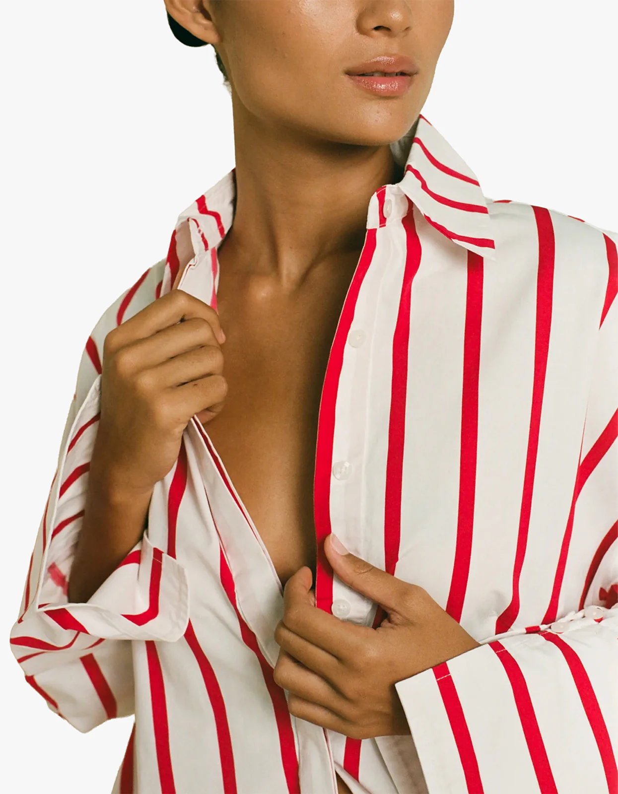 Rivierie Shirt - Red/White Stripe - Image 3