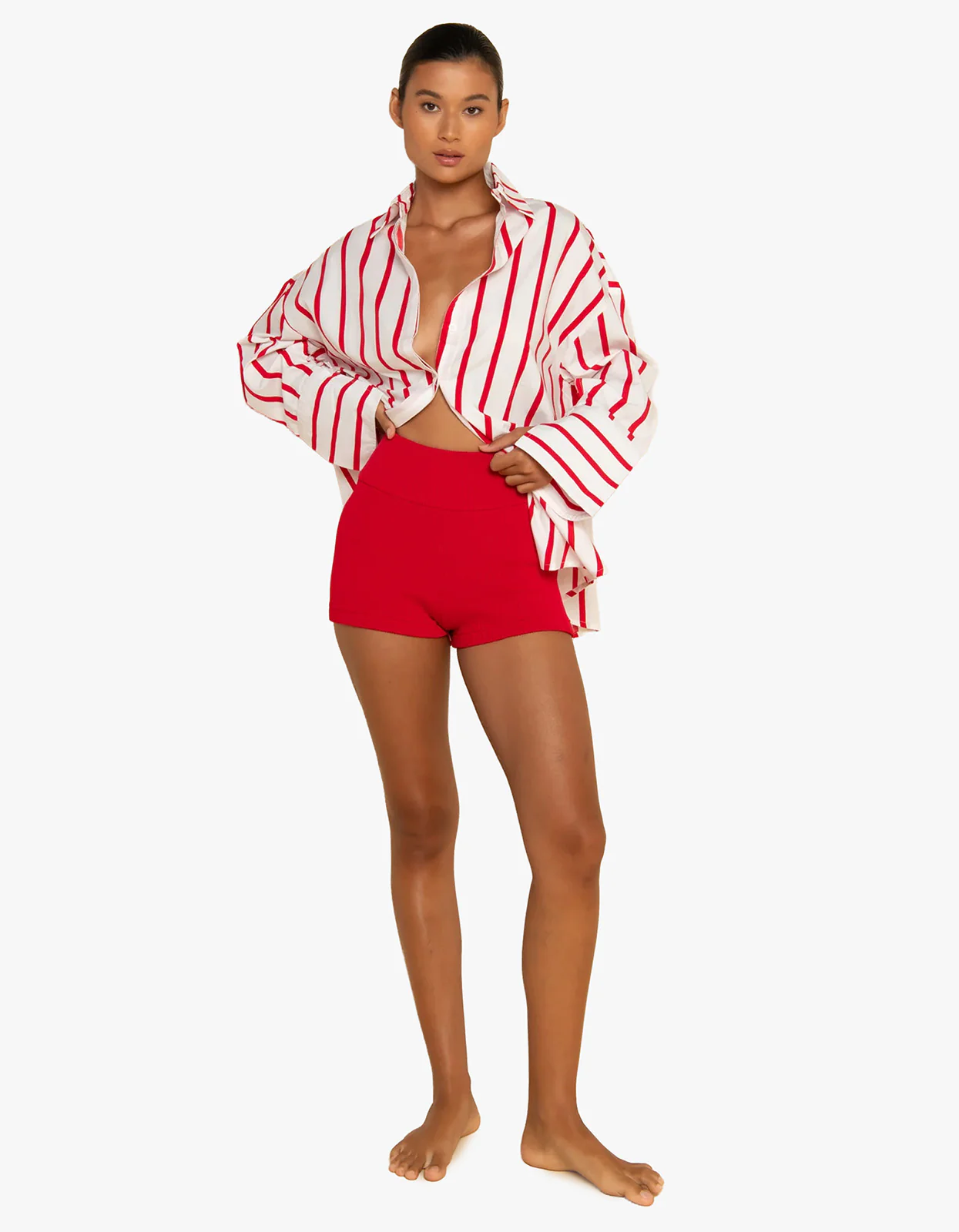 Rivierie Shirt - Red/White Stripe - Image 5