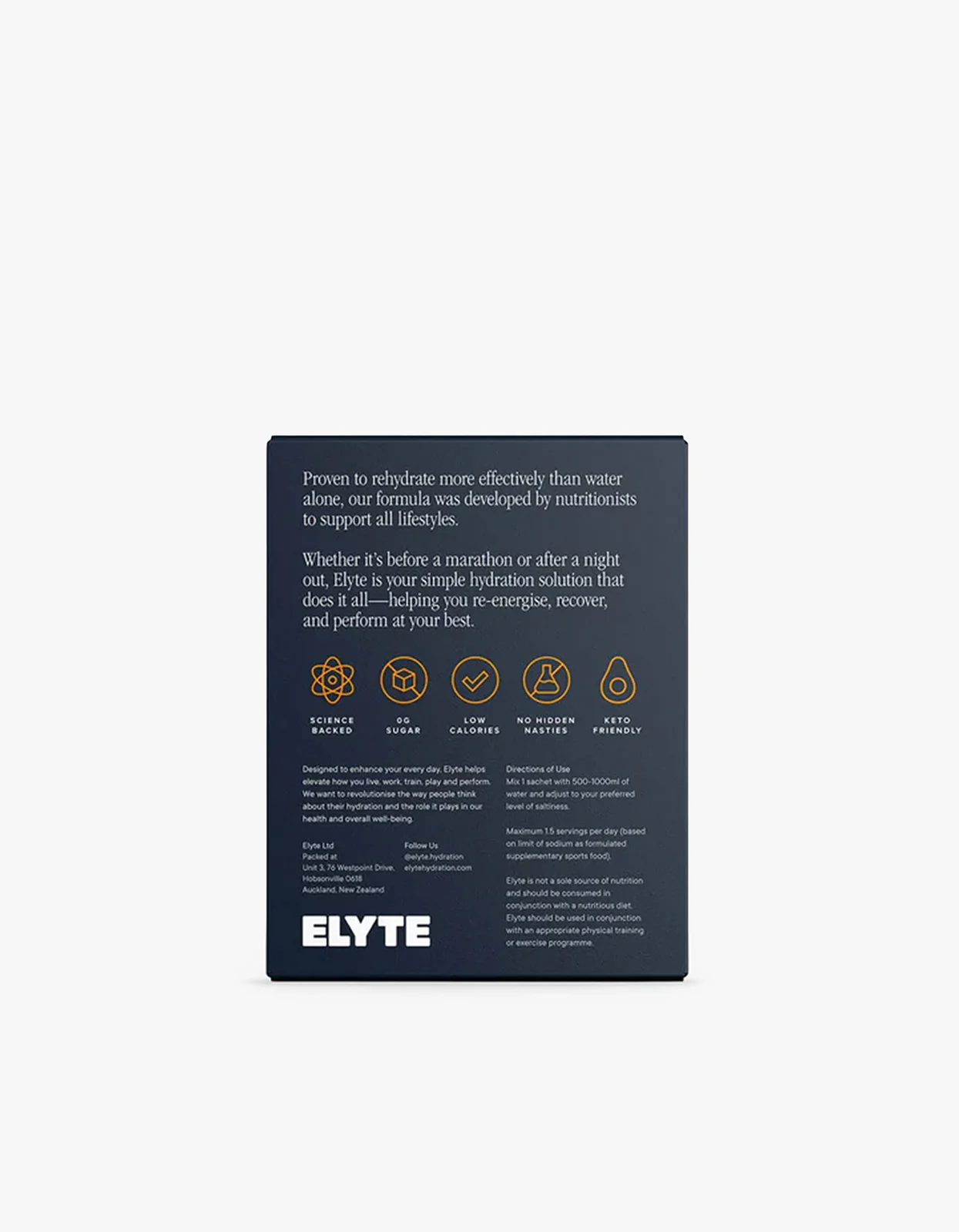 Orange Elyte Hydration Powder 12 Pack - Image 8