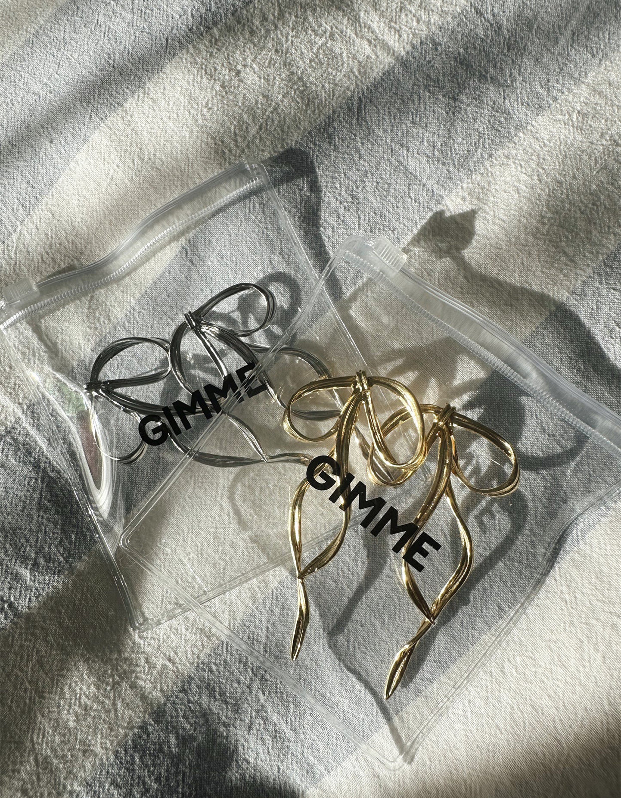 Allegra Bow Earrings - Silver - Image 3