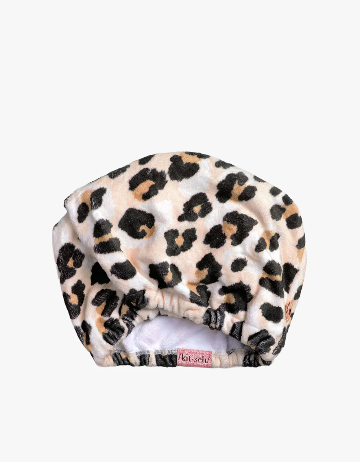 Microfiber Quick-Dry Hair Towel Turban - Leopard - Image 4