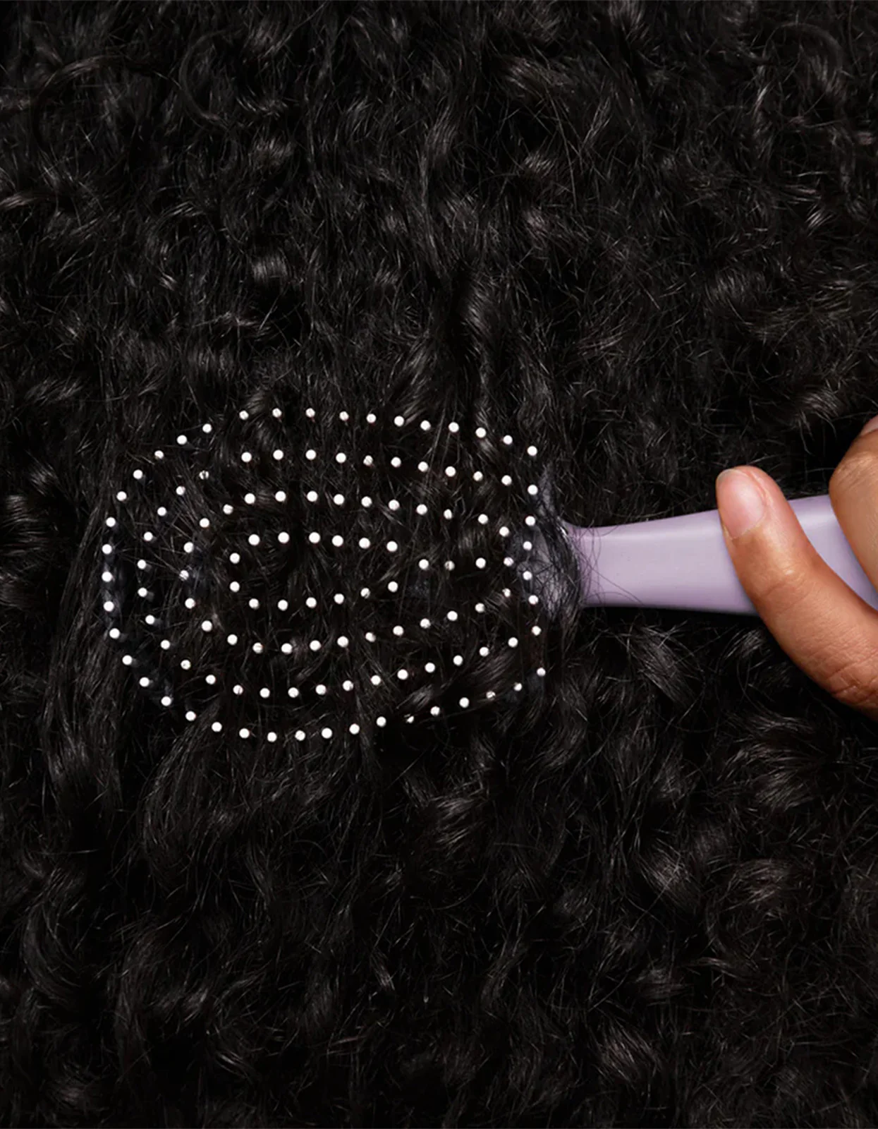 Mini Detangling Flexi Brush - Soft Violet - Image 5