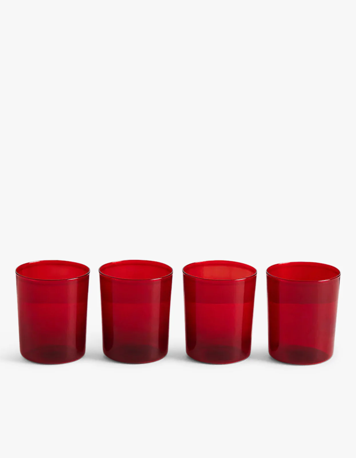 4 Large Gobelets - Rouge - Image 3