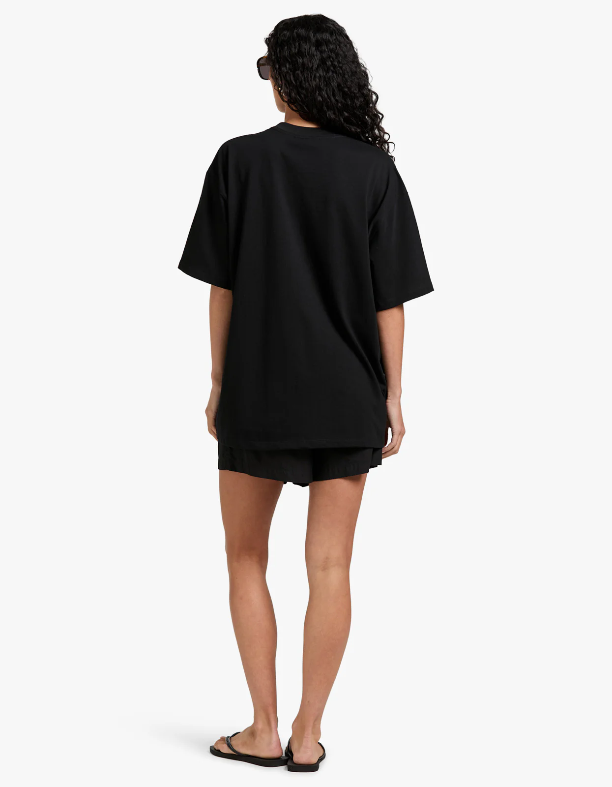 Space Cat Oversize Snow Wash Tee - Black Snow Wash - Image 6