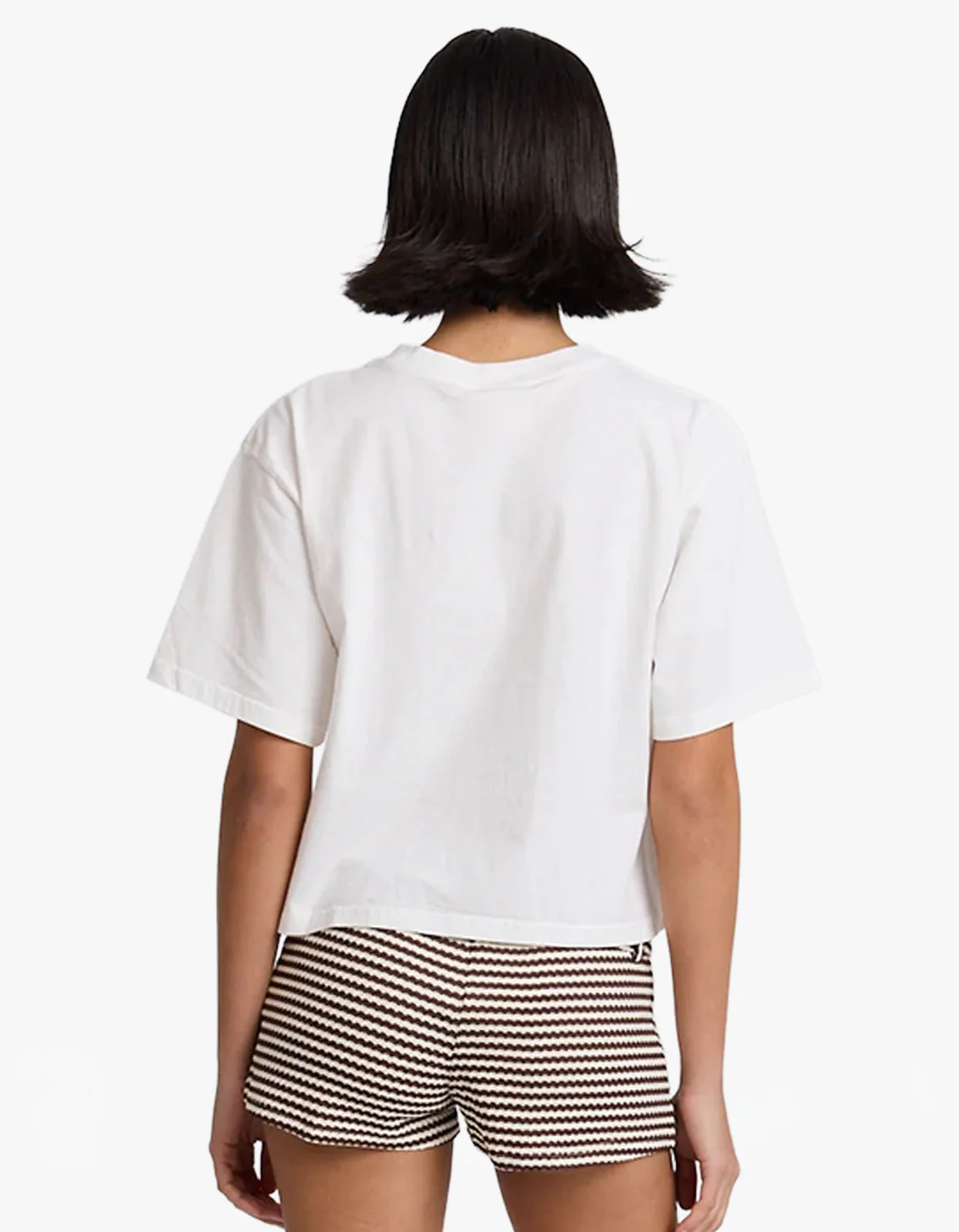 Tiramisu Boxy Crop Tee - White - Image 3