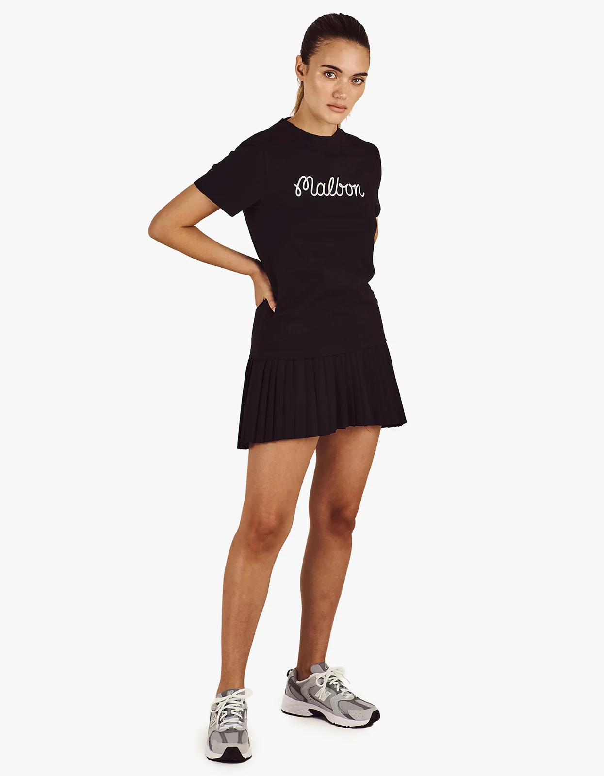 Cosette Script Tee - Black - Image 3