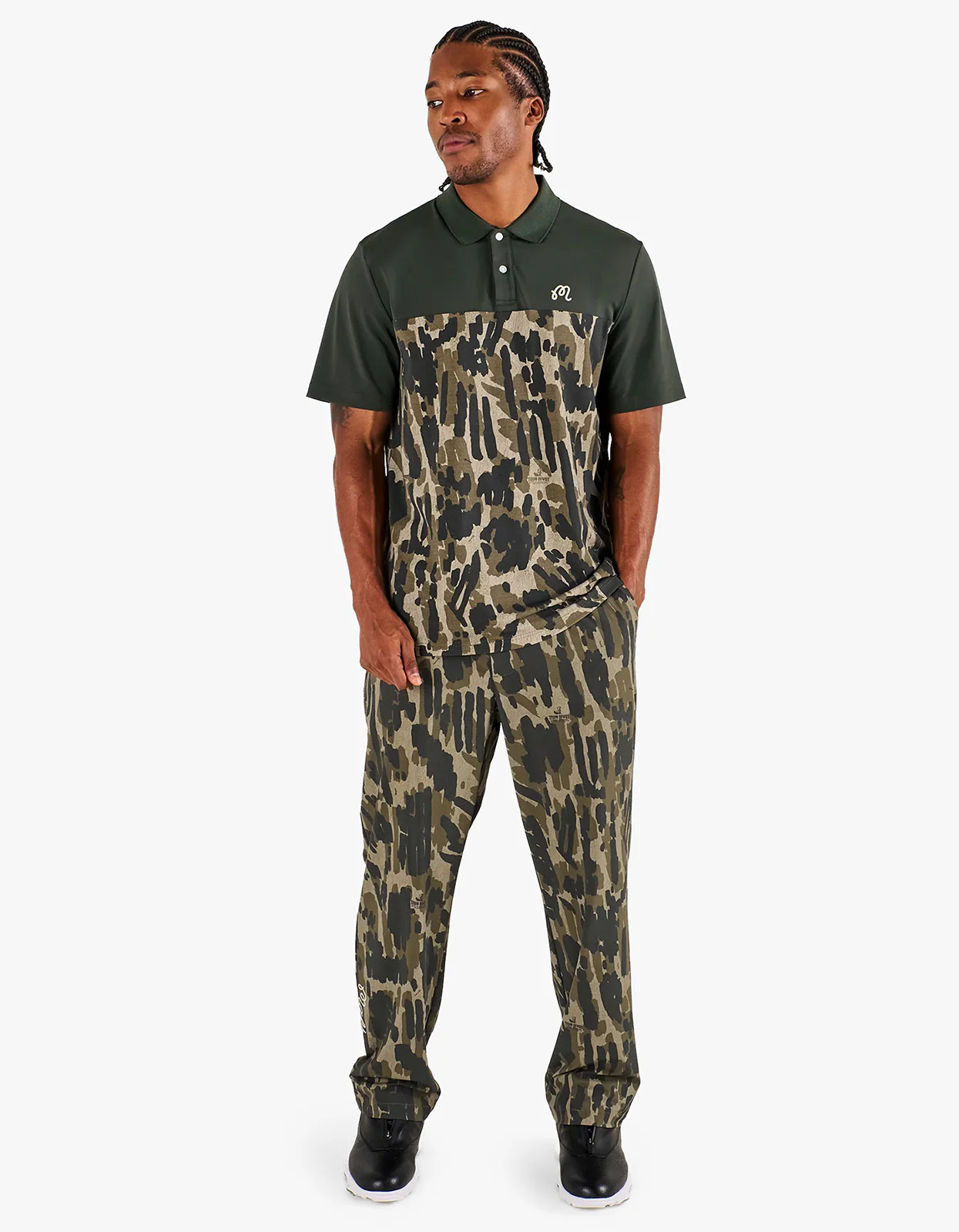 Tour Divot Camo Polo - Bark Camo - Image 2