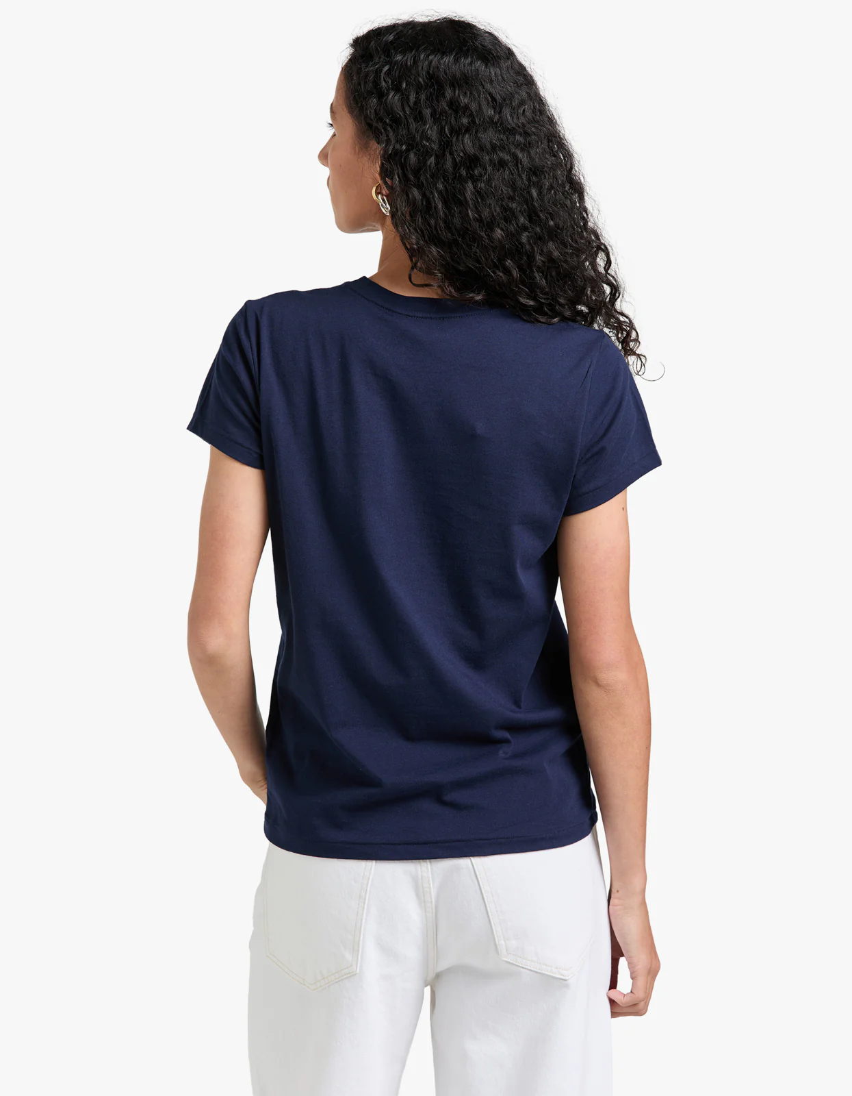 Crewneck Short Sleeve T Shirt - Cruise Navy - Image 6