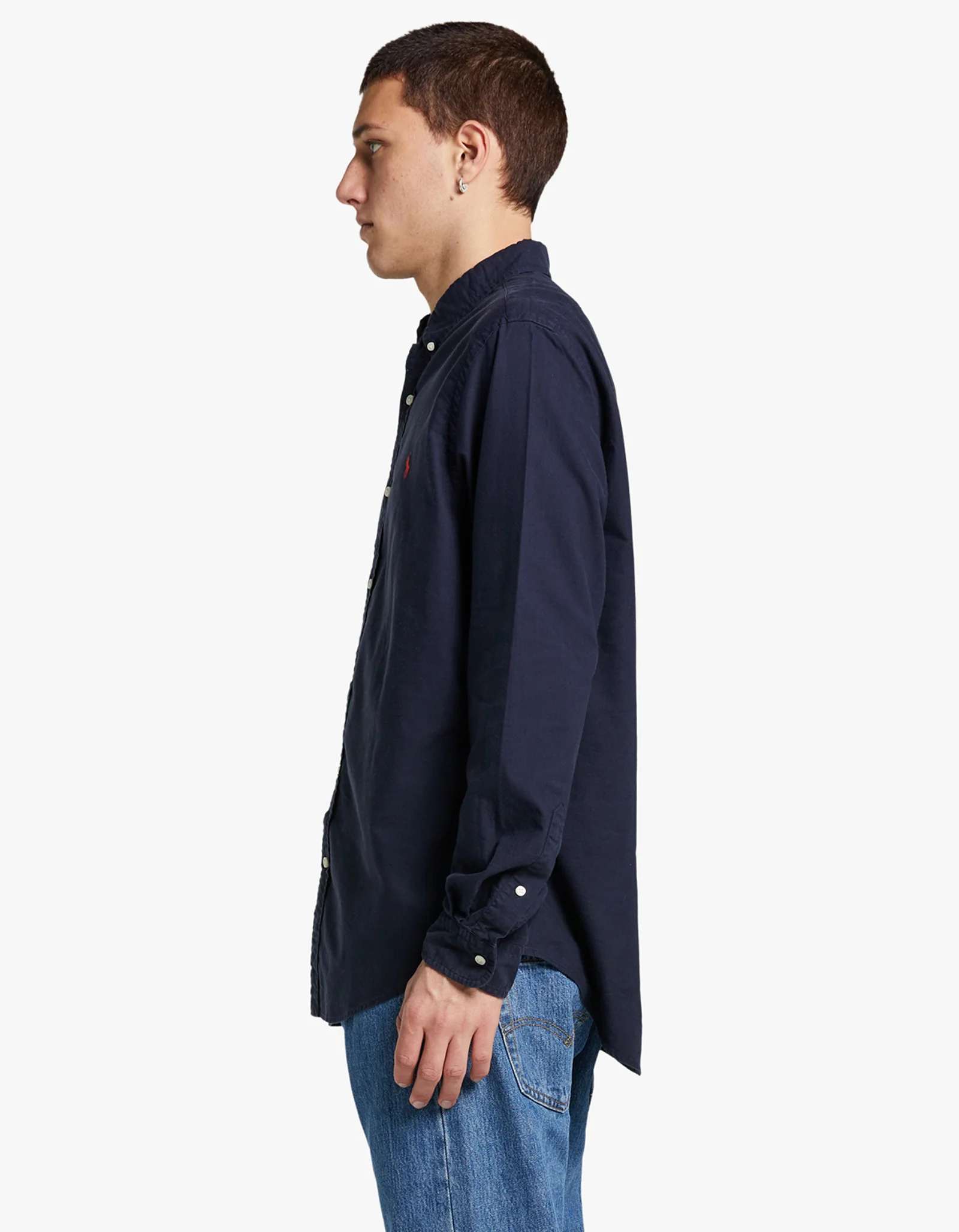 Custom Fit Oxford Shirt - RL Navy - Image 4