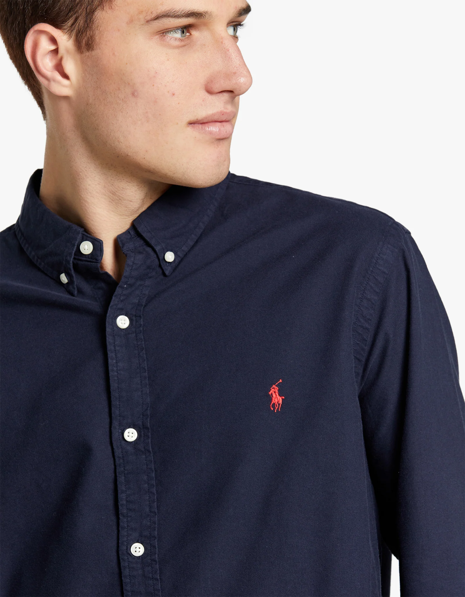 Custom Fit Oxford Shirt - RL Navy - Image 7
