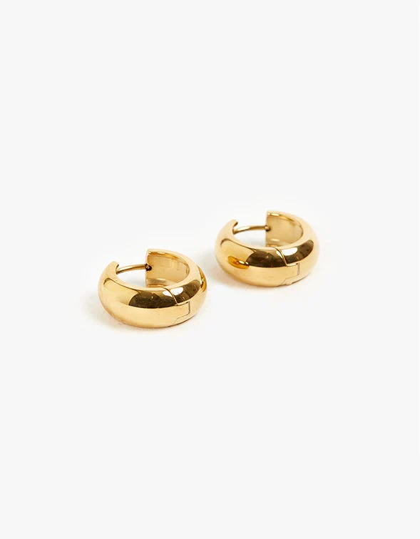 Petite Thick Huggies 18MM - 18K Gold Vermeil