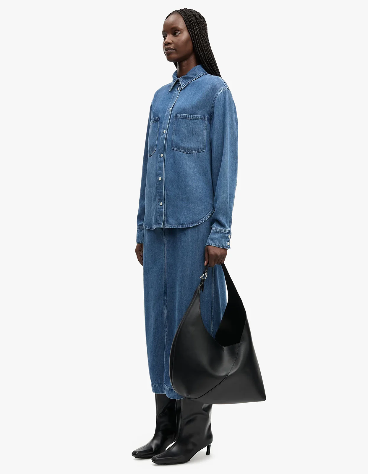 Sabexy Shirt 15645 - Medium Denim Blue - Image 3