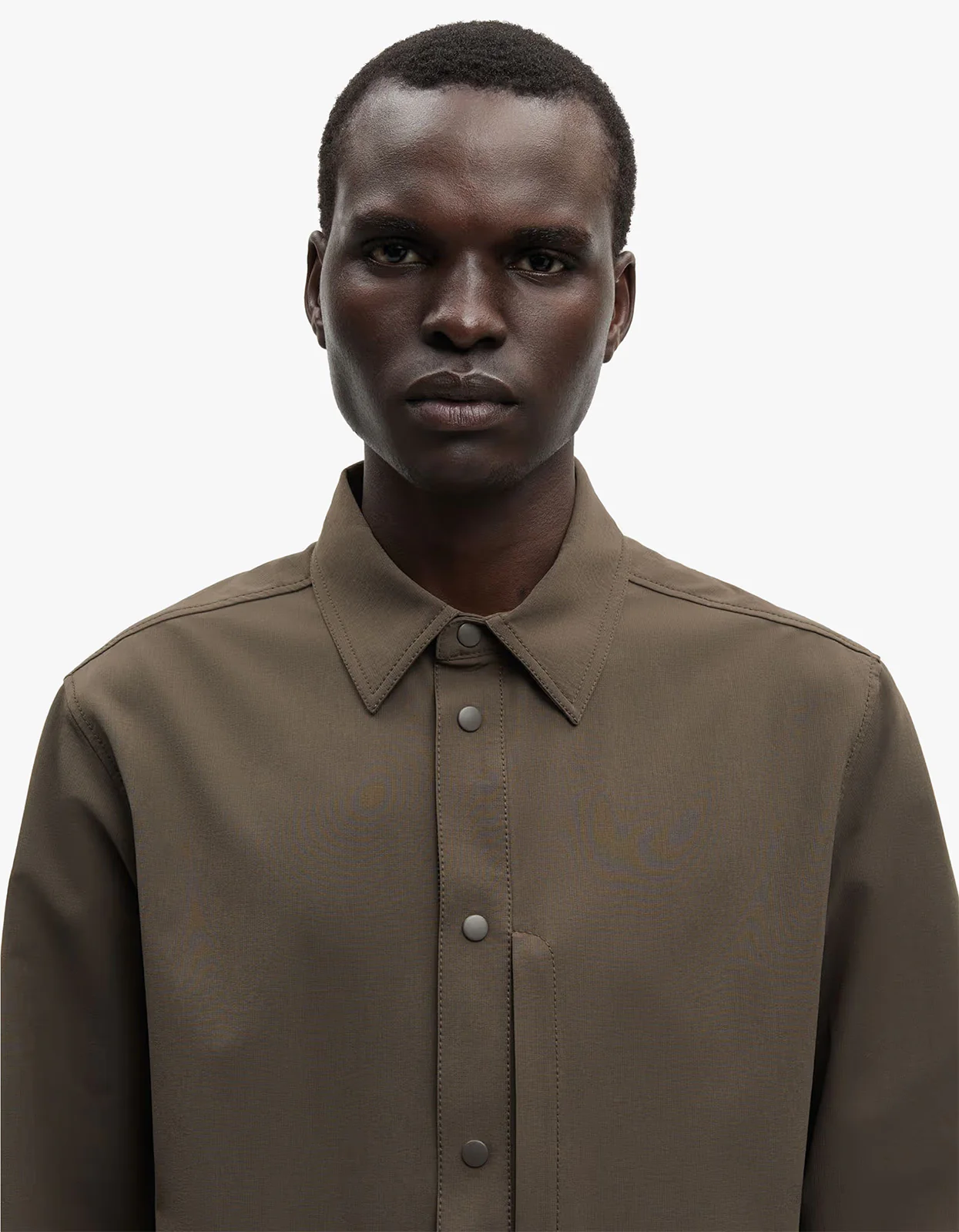 Sadamon X Overshirt 15913 - Black Olive - Image 4