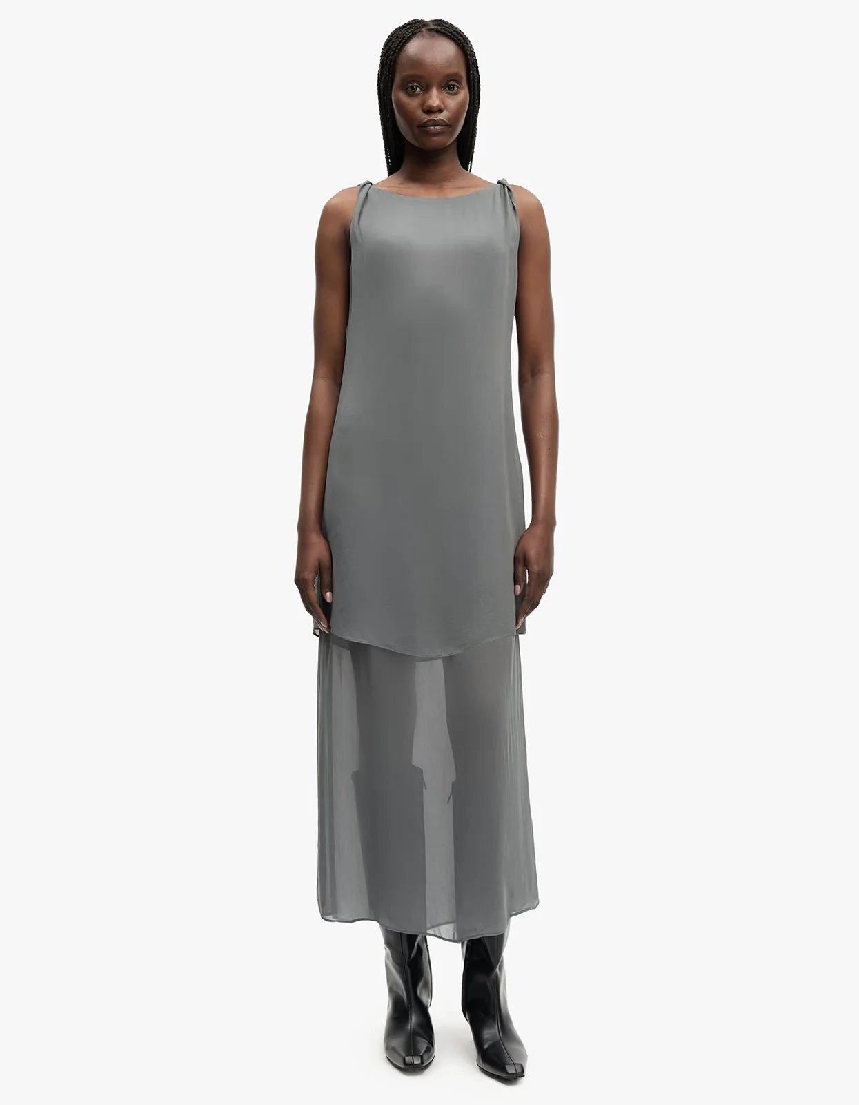 Samika Dress 15932 - Gunmetal