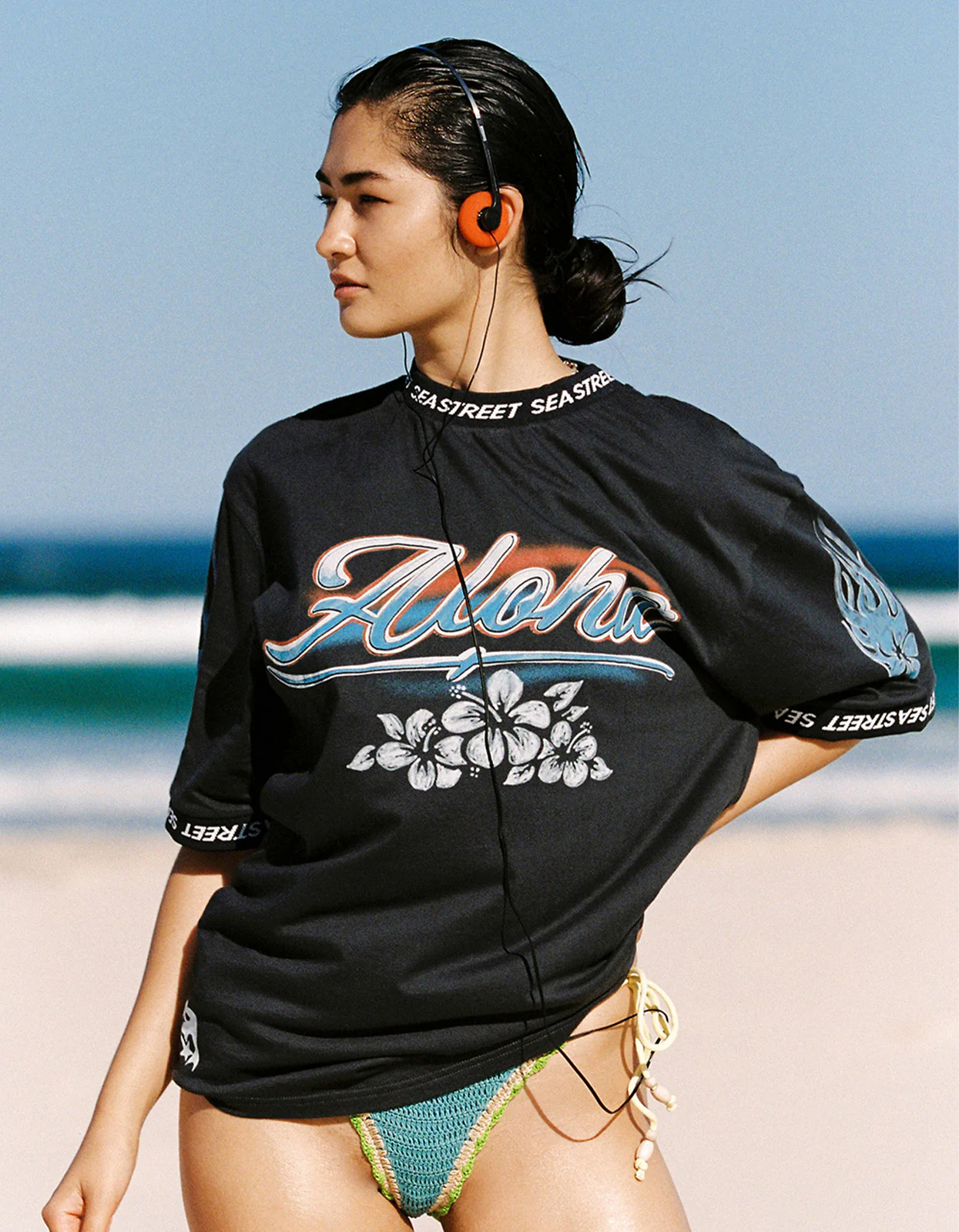 Aloha Motos SS T-Shirt - Washed Black