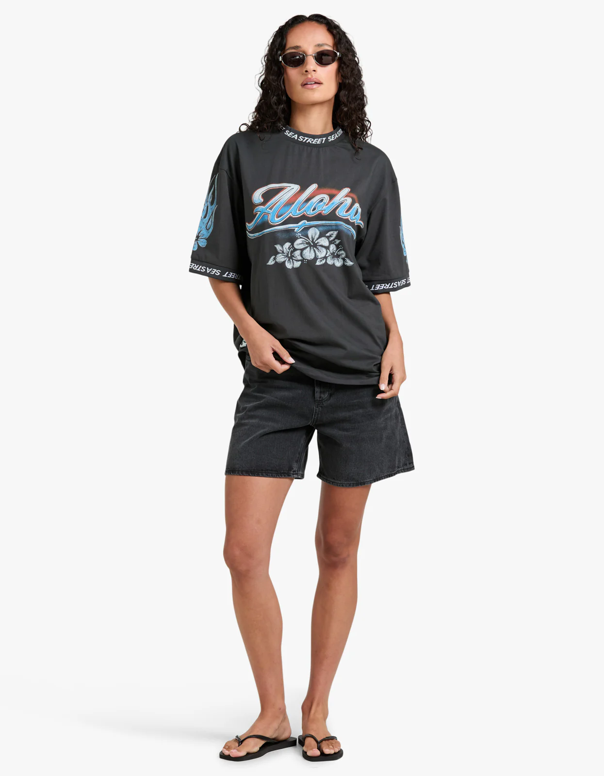 Aloha Motos SS T-Shirt - Washed Black - Image 3