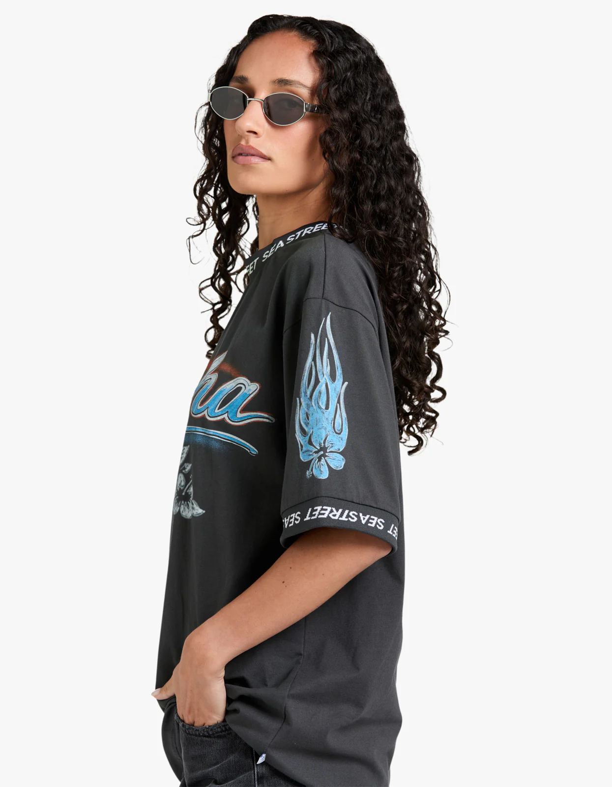 Aloha Motos SS T-Shirt - Washed Black - Image 7