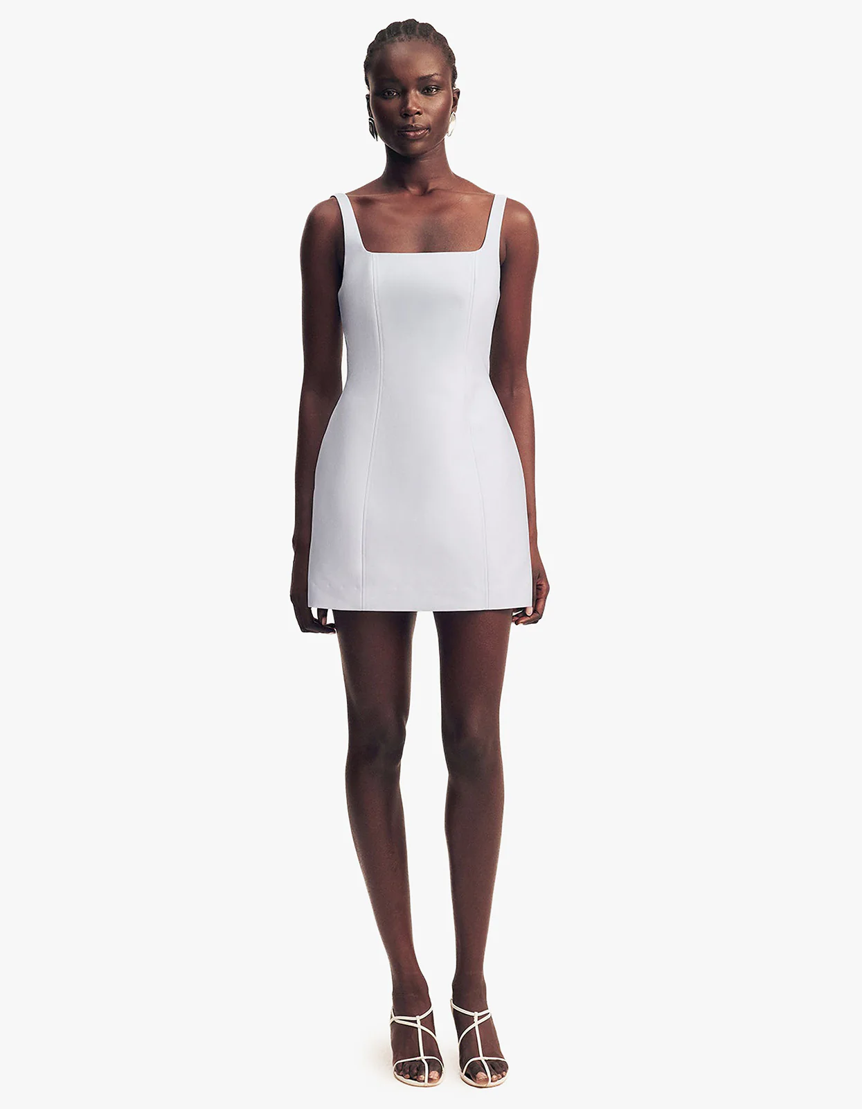 Otis Square Neck Mini Dress - Sky