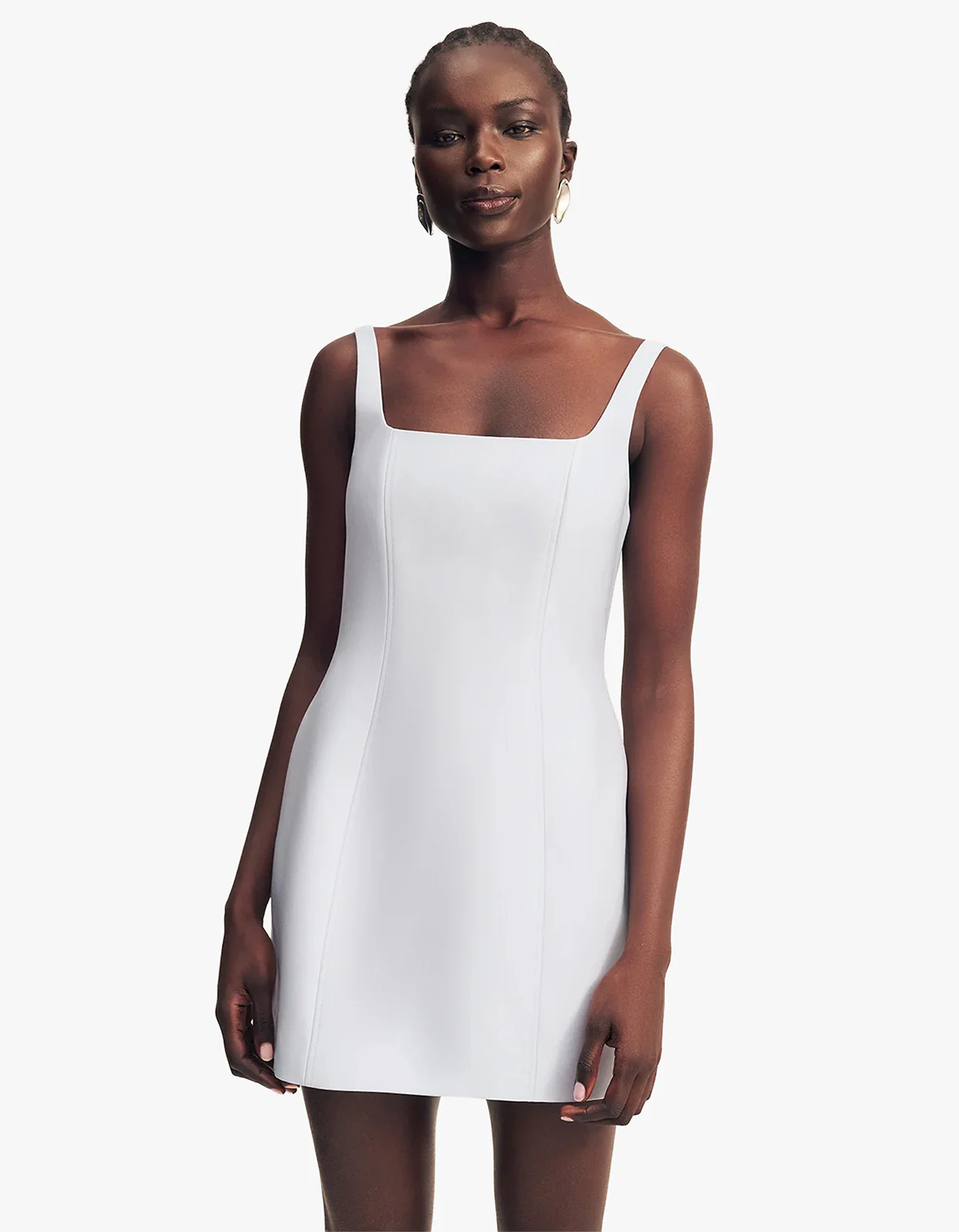 Otis Square Neck Mini Dress - Sky - Image 5