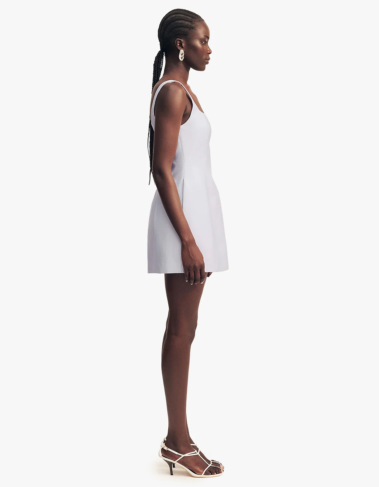 Otis Square Neck Mini Dress - Sky - Image 6
