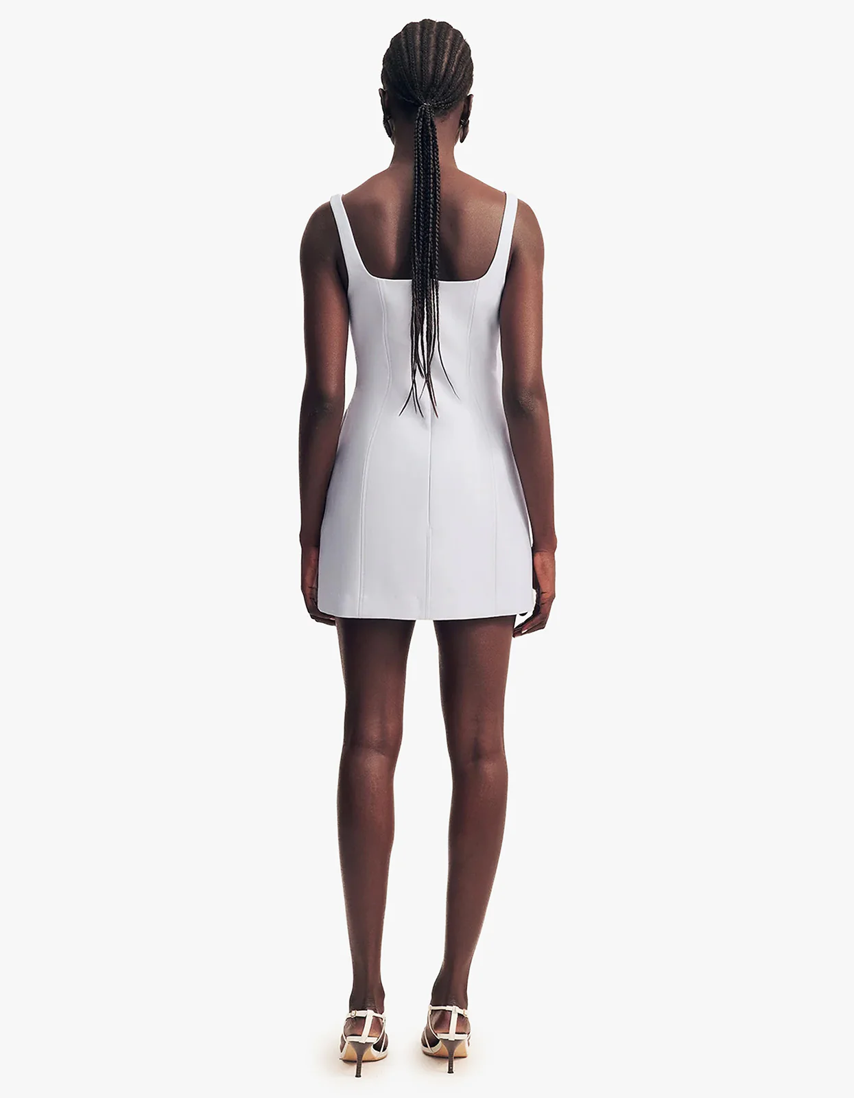 Otis Square Neck Mini Dress - Sky - Image 7