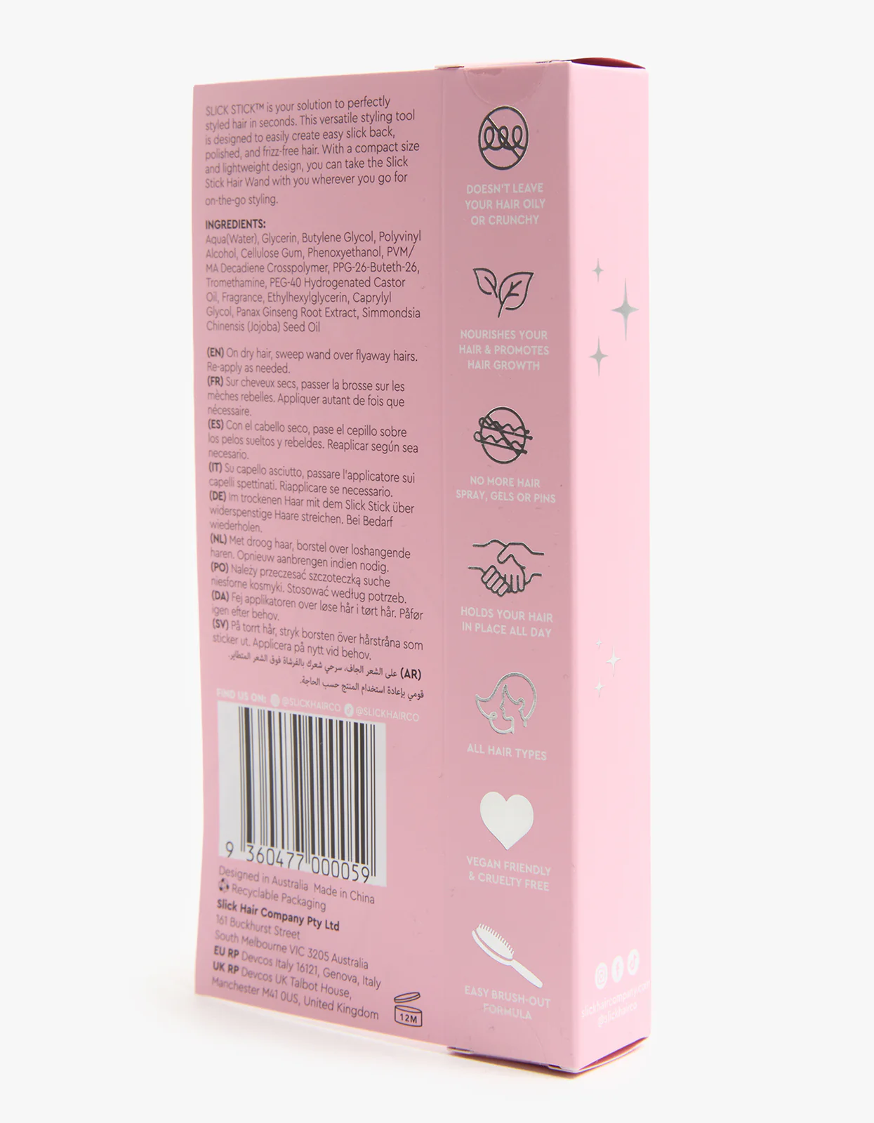 Slick Stick Anti Fly Away Wand 10ml - Pink - Image 5