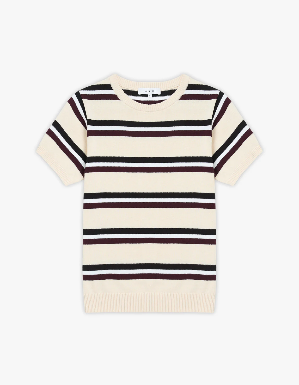 Capri Tee - Ivory Stripe - Image 9